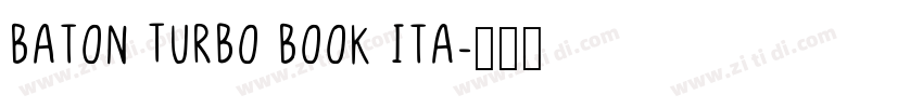 Baton Turbo Book Ita字体转换
